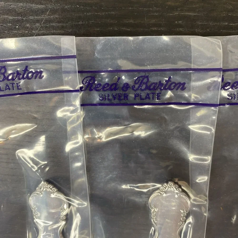 Reed Barton Dresden Rose Silverware 4 Place Settings Of 5 Pcs Silverplated (20)